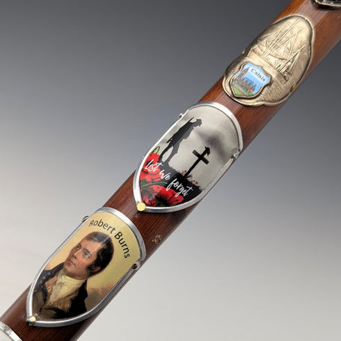 ヴィンテージ 紳士用 ツーリストステッキ ブラウンシャフト 94cm